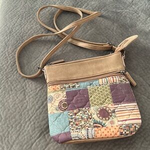 Donna Sharpe boho patchwork crossbody bag